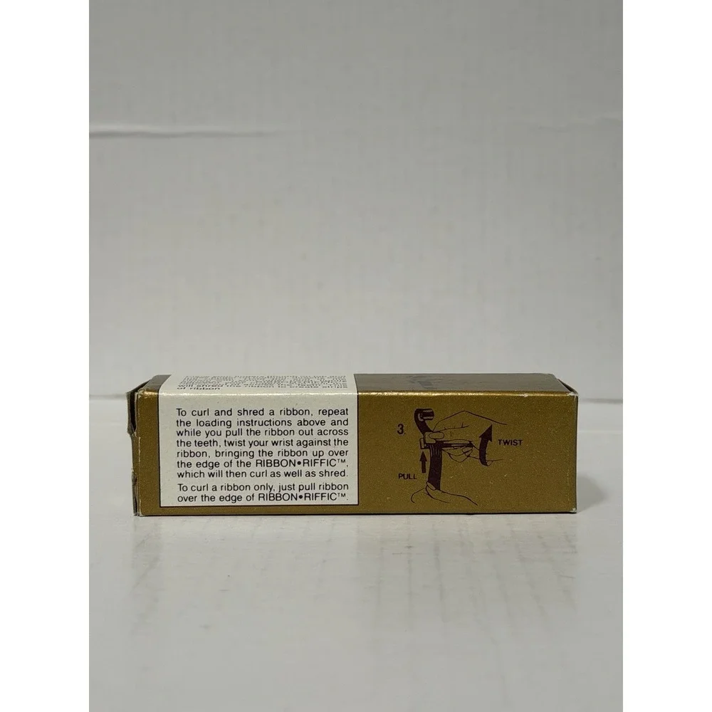 NEW Vintage Ribbon Riffic Ribbon Shredder Curler‎ Tool HoeTemPole Made In USA